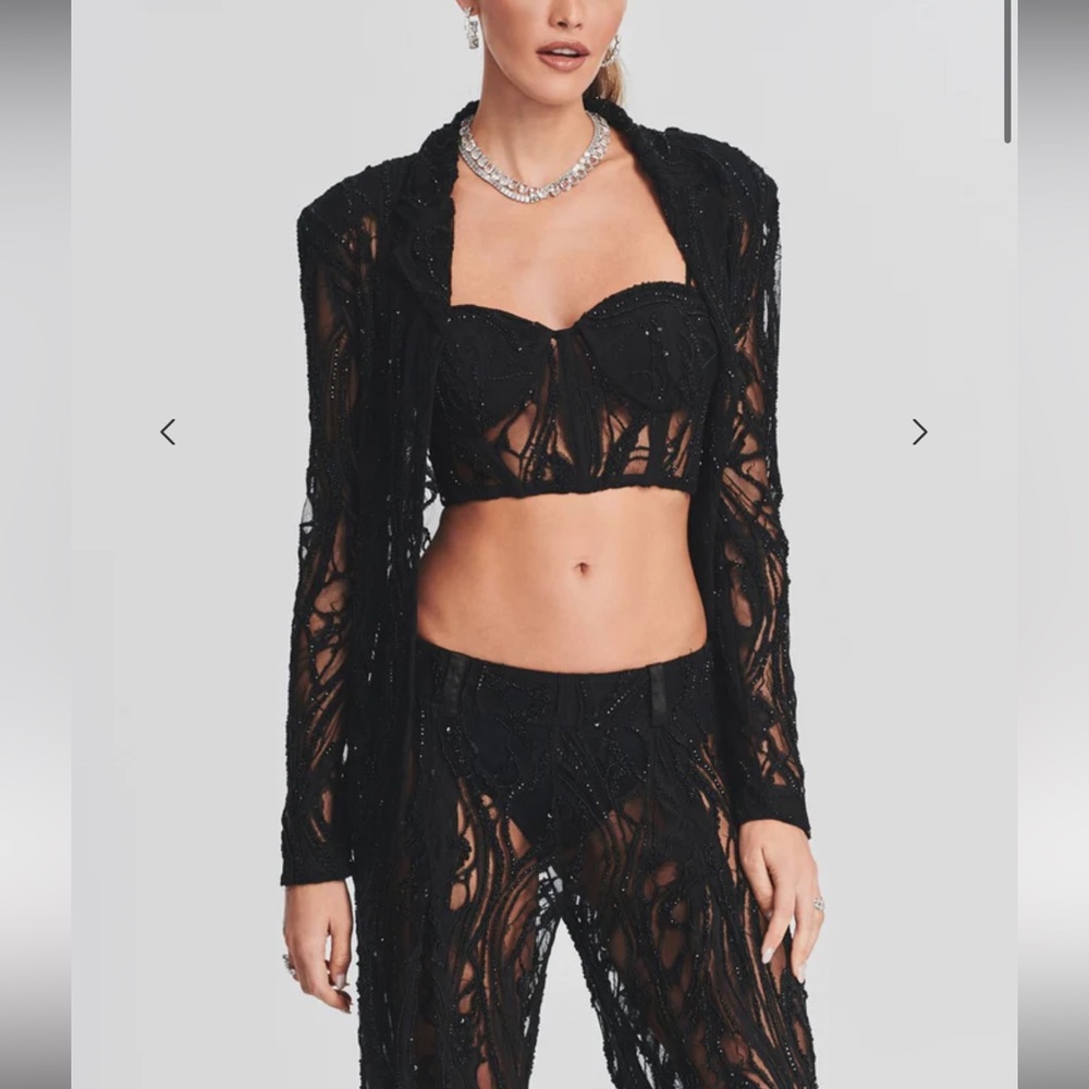 Retrofete beaded blazer